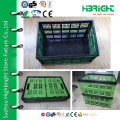 diffrent color plastic folding crate for fruit